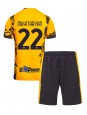 Inter Milan Henrikh Mkhitaryan #22 Ausweichtrikot für Kinder 2024-25 Kurzarm (+ Kurze Hosen)